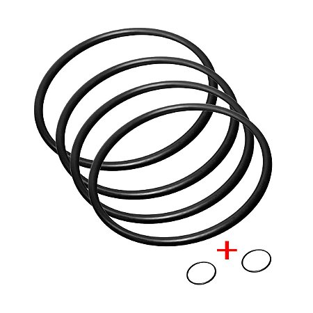 Anel Oring 120.00-4.00 Para Filtro Foguetinho Pacote Com 4 + 2 Oring Pequena