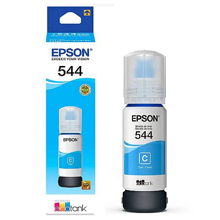 Refil De Tinta Epson Ciano T544