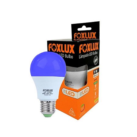 Lampada Led Bulbo 7W Azul Bivolt Foxlux