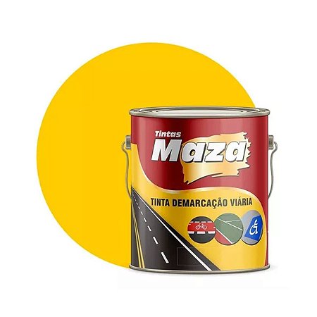 Tinta Maza Demarcação Acrílica Amarelo 18L