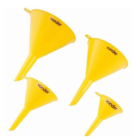 Funil Plastico Jogo Com 4 Pecas Vonder