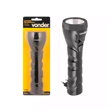 Lanterna Recar 9 Leds Bivolt Lrv225 Vonder
