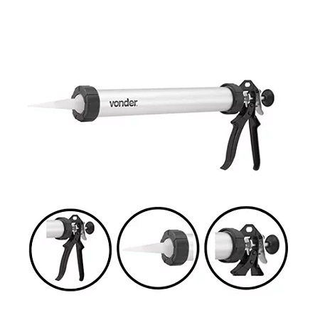 Aplicador P/Silicone Tubular 600ml Vonder