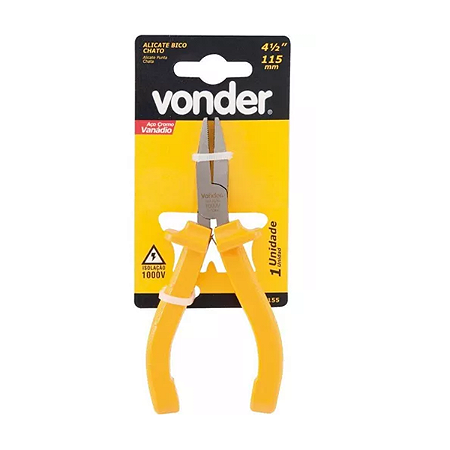 Alicate Bico Chato 4.1/2" 1000v Vonder
