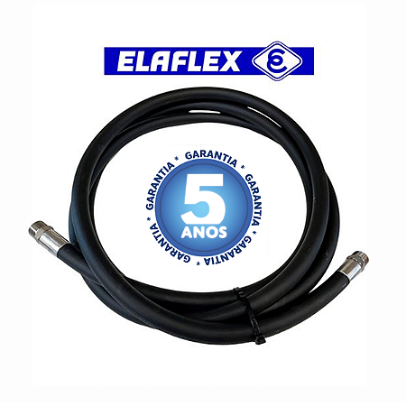Mangueira  Abastecimento 1” Pol Elaflex Montada 5m Fix+Fix Inox