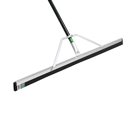 Rodo Aluminio 1Metro+Cabo Plast Preto/Verde 1,40m