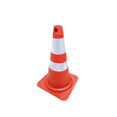 Cone Pvc Flexivel Laranja 50cm Plt2 Refletivo