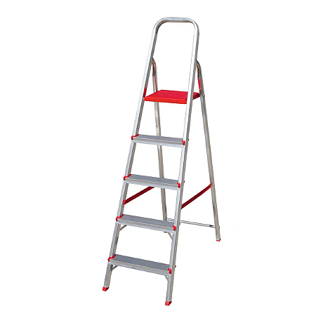 Escada Aluminio 5 Degraus Botafogo