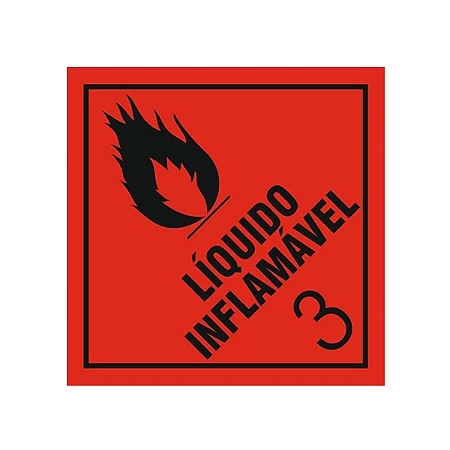 Placa Simbologia - 30 X 30 - 1,50mm - 3 - Liquido Inflamavel
