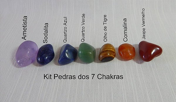 Kit de Pedras 7 Chakras