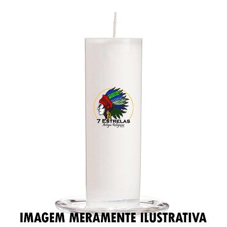 Vela 7 dias - Branca unidade