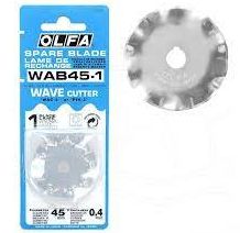 Lâmina Olfa Corte Ondulado 45MM WAB45