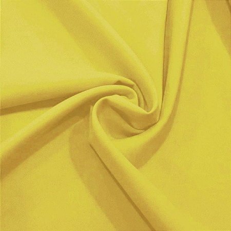 Tecido Tricoline Liso Amarelo 02