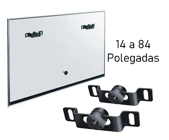 Suporte para TV parede fixo universal de 14'' a 84'' MULTIVISÃO M1