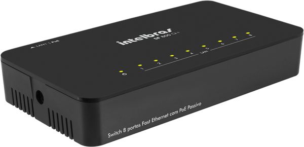 Switch 8 Portas Intelbras SF 800 q+ v4 Fast Ethernet