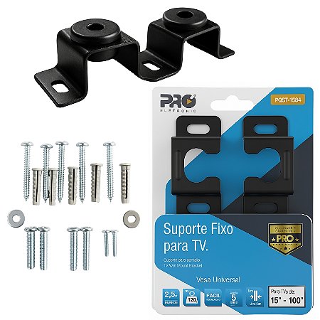 Suporte para TV parede fixo universal de 15 a 100 Pollegadas Proeletronic PQST-1584
