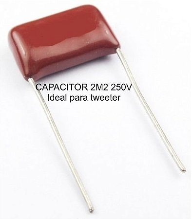 capacitor para TWEETER poliester 2m2 250v