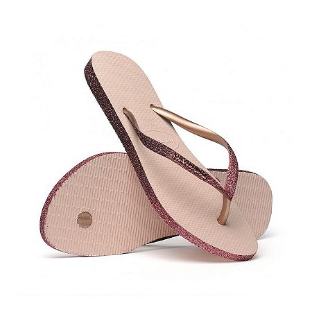 havaianas com brilho na lateral