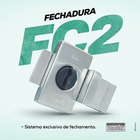Trava para porta de vidro de correr interna