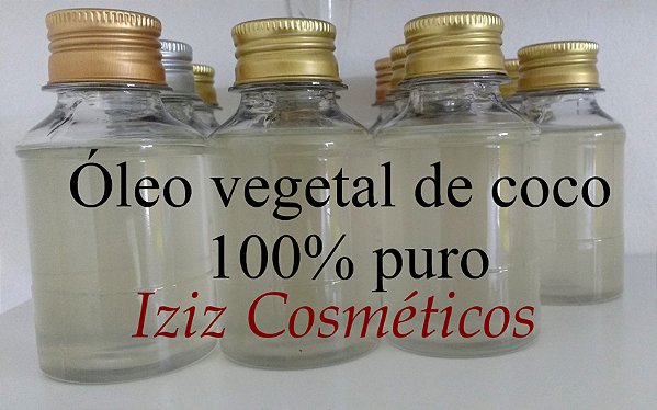 Óleo de coco extra virgem 100% natural e artesanal