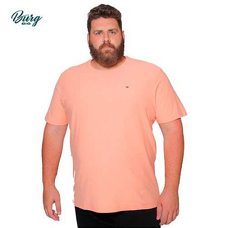 Camiseta Gola Careca Manga Curta Plus Size