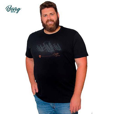 Camiseta Gola Careca Plus Size