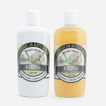 KIT SHAMPOO + CONDICIONADOR LEITE