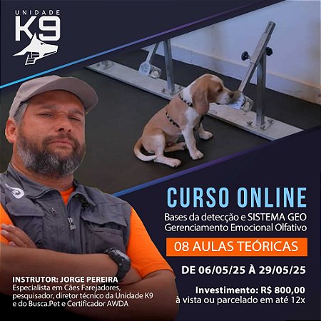Inscrição Curso Online Bases da Detecção e Sistema GEO - Gerenciamento Emocional Olfativo