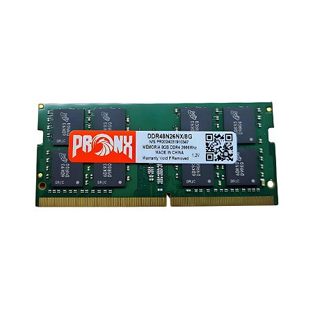 Memória Pronx 8GB DDR4 2666Mhz para Notebook