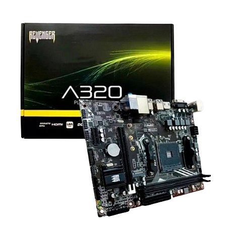 Placa Mãe A320 Am4 Amd Ryzen 32gb Ddr4 Usb 3.0 Atx Revenger