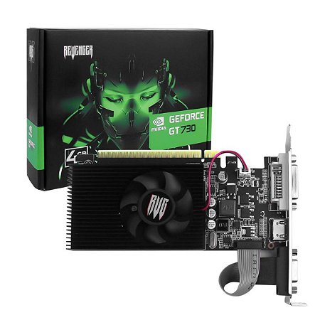 Placa De Vídeo Gt 730 Nvidia Geforce 4gb Ddr3 128 Bits