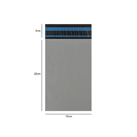 ENVELOPE PLÁSTICO DE SEGURANÇA PARA TRANSPORTE 15X20 ECOLÓGICO