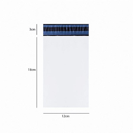 Envelope Plástico De Segurança Para Transporte 12x18 Coex