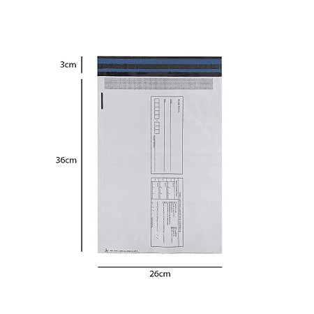 Envelope de Segurança C/ Destinatário e Remetente Impresso 26x36