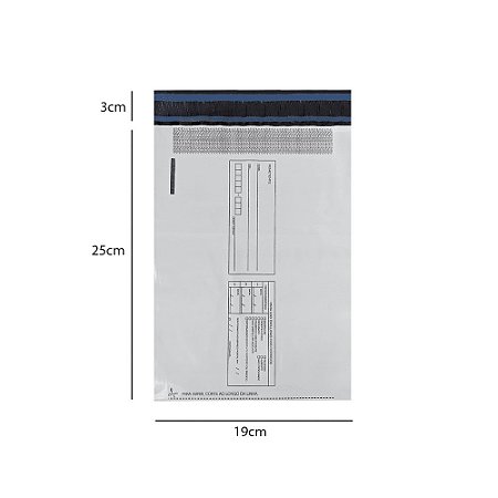 Envelopes De Segurança C/ Destinatário E Remetente 19x25