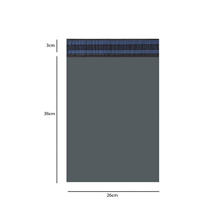 ENVELOPE PLÁSTICO DE SEGURANÇA PARA TRANSPORTE 26X36 ECOLÓGICO