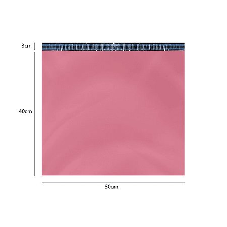 Envelope Plástico De Segurança Coex Rosa 40x50
