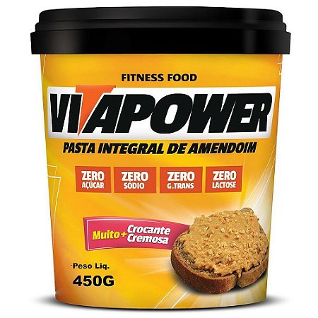 Pasta de Amendoim Integral 1Kg (Vitapower)