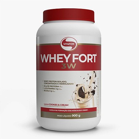Whey Fort 3w Pote 900g (Vitafor)