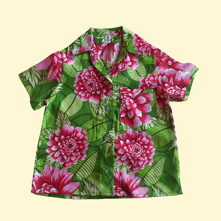 Camisa de chita | Tam 0 | PRONTA ENTREGA
