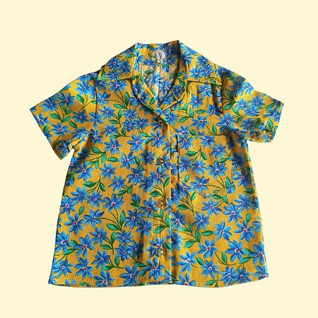 Camisa de chita | Tam 0 | PRONTA ENTREGA