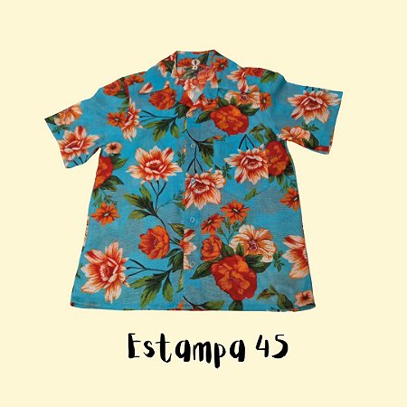 Camisa de chita | Tam 08 | PRONTA ENTREGA