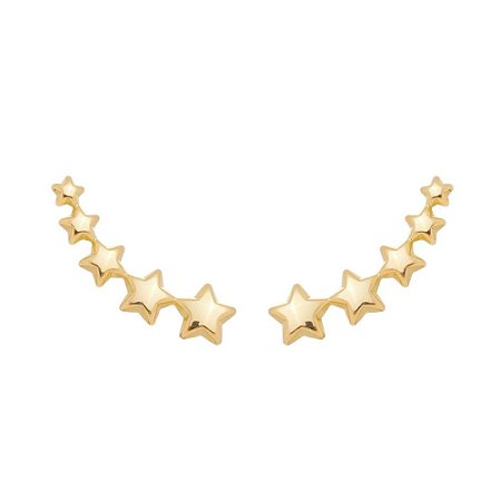 Brinco Ear Cuff Estrelas