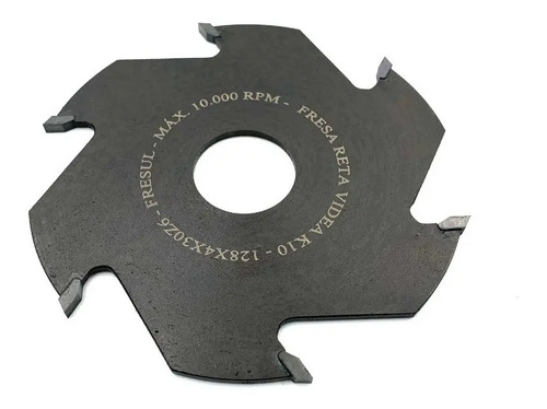 Fresa Reta 4mm Para Tupia De Mesa - 125x4x30z6