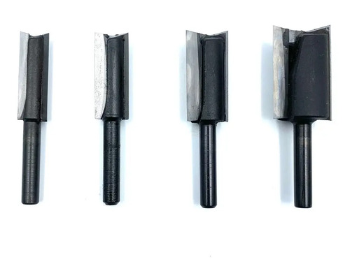 Kit Fresas Retas Canal, Rasgo, Rebaixo Para Tupia Manual 6mm