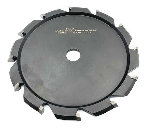 Fresa Para Dobra De Acm 90 Graus Com 12 Dentes - 165mm