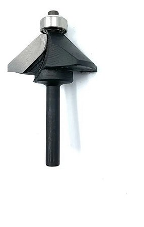 Fresa Chanfrar 45° Com Rolamento -profissional - Haste 6mm