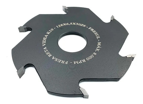 Fresa Reta 6,5mm Para Tupia De Mesa - 125x6,5x30z6