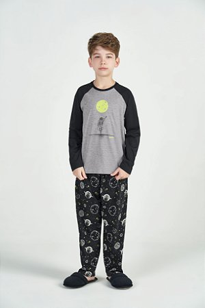 PIJAMA MANGA LONGA INFANTIL SPACE