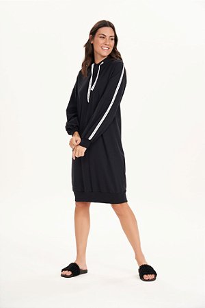 Dress Manga Longa Com Capuz